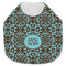Floral Jersey Knit Baby Bib w/ Monogram