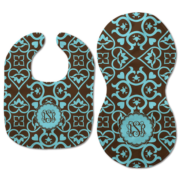 Floral Baby Bib & Burp Set - Approval (new bib & burp)