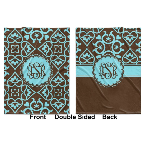 Floral Baby Blanket (Double Sided - Printed Front and Back)