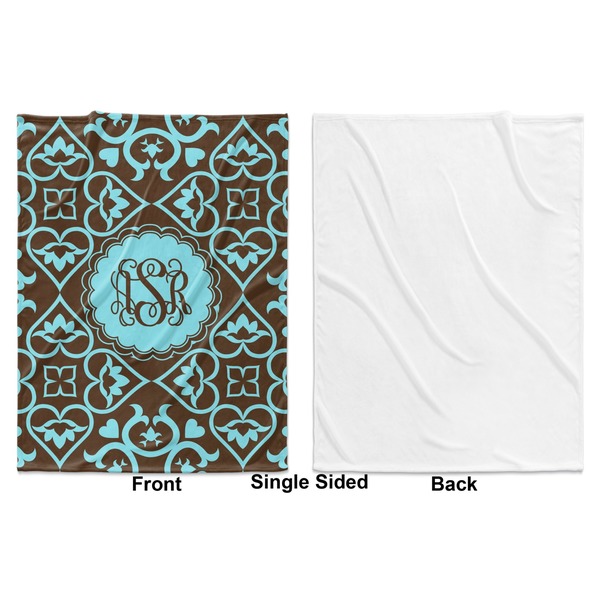 Floral Baby Blanket (Single Side - Printed Front, White Back)