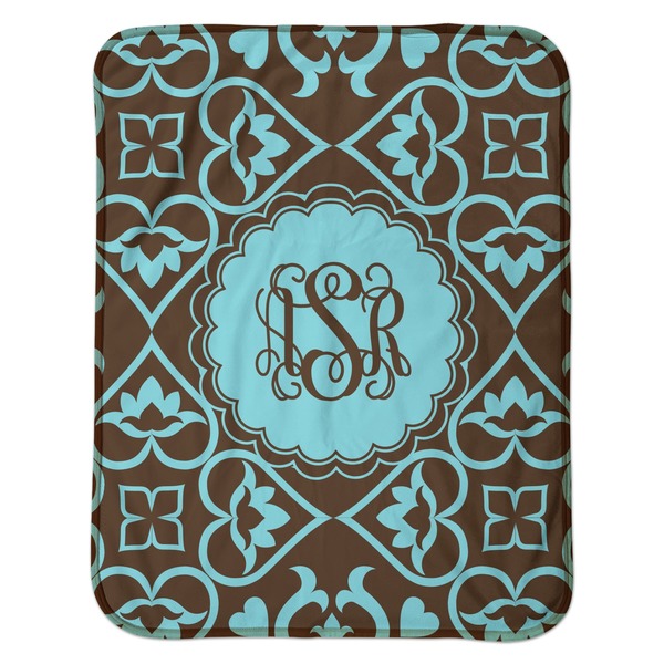 Floral Baby Sherpa Blanket - Flat