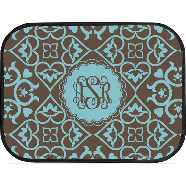 Floral Custom Car Floor Mats (Back Seat)