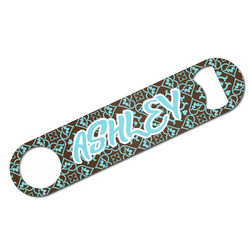 Floral Bar Bottle Opener w/ Monogram