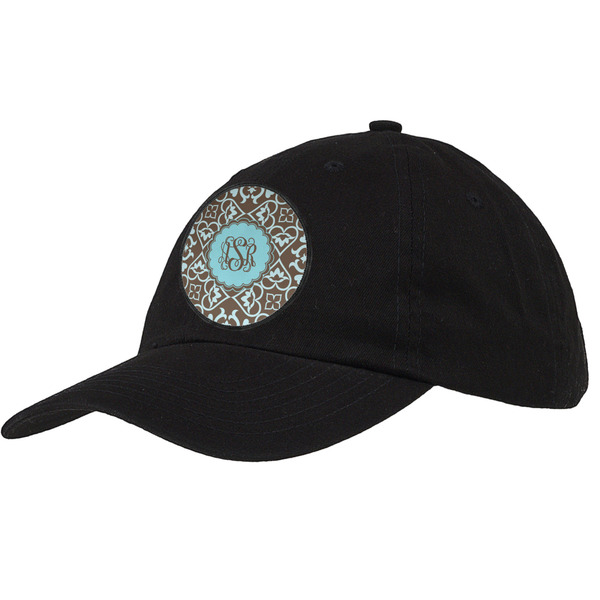Custom Floral Baseball Cap - Black (Personalized)