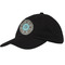 Floral Baseball Cap - Black (Personalized)