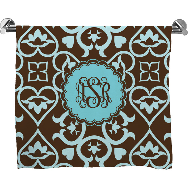 Custom Floral Bath Towel (Personalized)