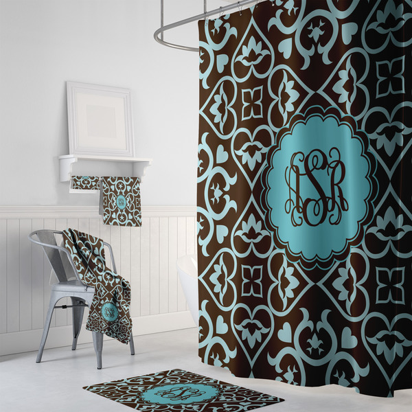 Floral Bath Towel Sets - 3-piece - In Context