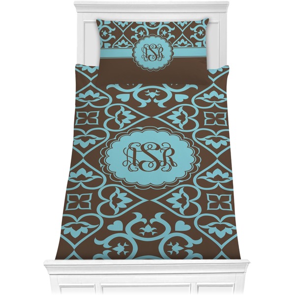Custom Floral Comforter Set - Twin (Personalized)