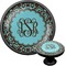Floral Cabinet Knob (Black) (Personalized)