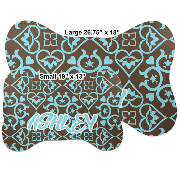 Floral Bone Shaped Mat Comparison