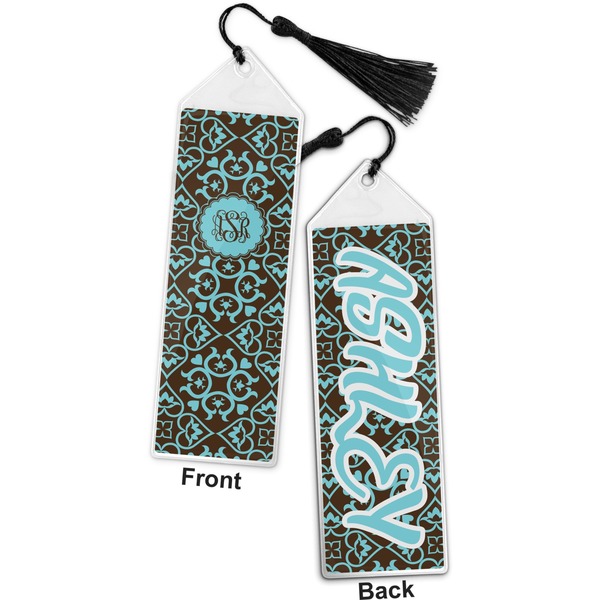 Floral Bookmark with tassel - Front and Back