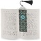 Floral Bookmark with tassel - In book
