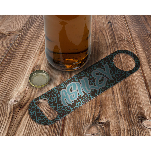 Floral Bottle Opener - In Use
