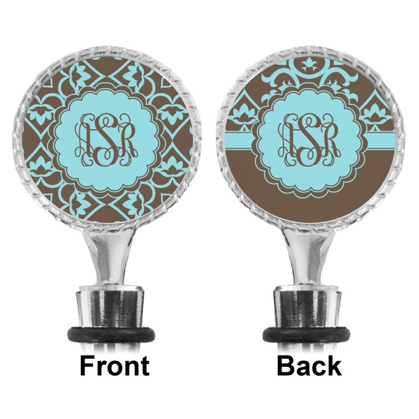 Floral Bottle Stopper - Front and Back