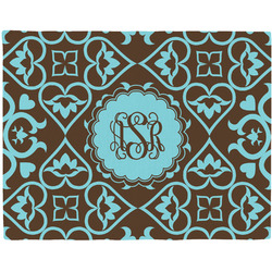 Floral Woven Fabric Placemat - Twill w/ Monogram