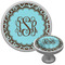 Floral Cabinet Knob (Silver) (Personalized)