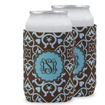 Floral Can Cooler (12 oz) w/ Monogram
