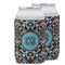 Floral Can Cooler (12 oz) w/ Monogram