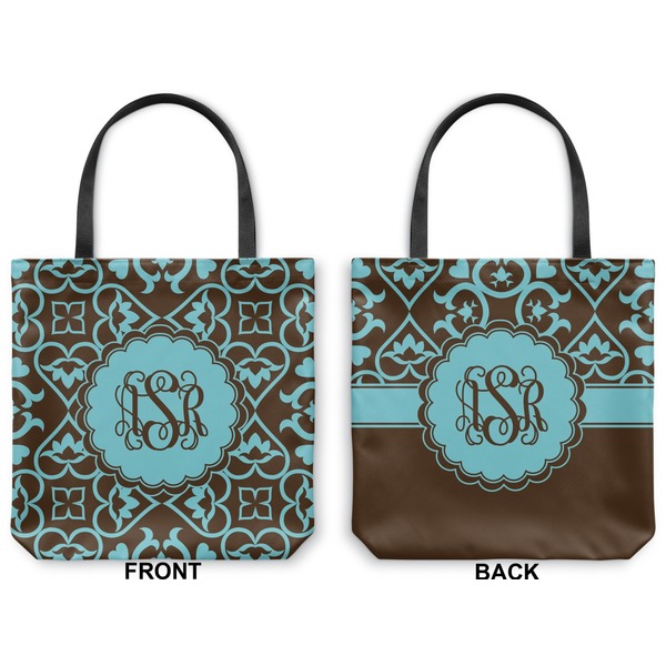 Floral Canvas Tote - Front and Back