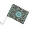 Floral Car Flag - Small w/ Monogram