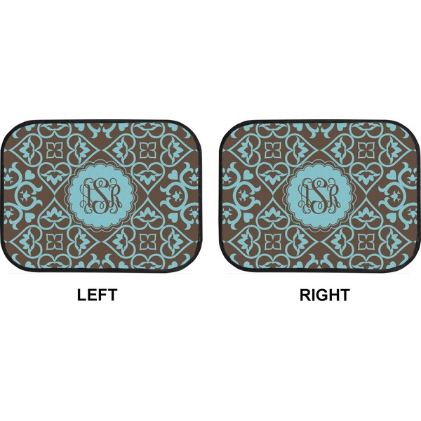 Floral Car Floor Mats (Back Seat) (Approval)
