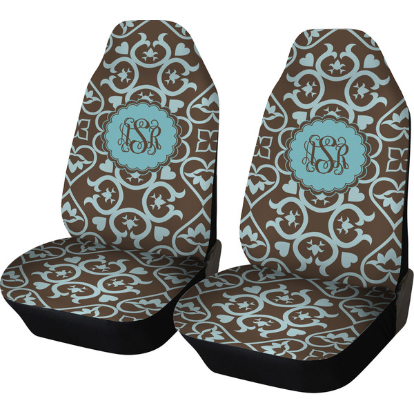 Custom Floral Car Seat Covers (Set of Two) (Personalized)