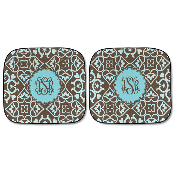 Floral Car Sun Shades - FRONT