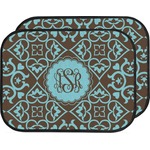 Floral Car Floor Mats (Back Seat) (Personalized)