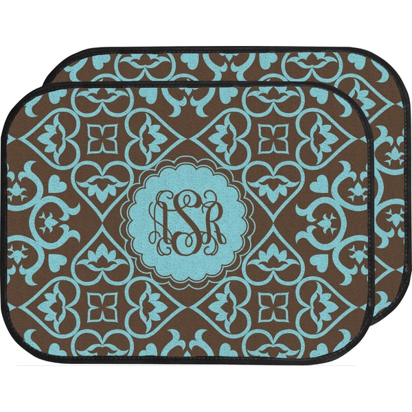 Floral Custom Car Floor Mats (Back Seat)