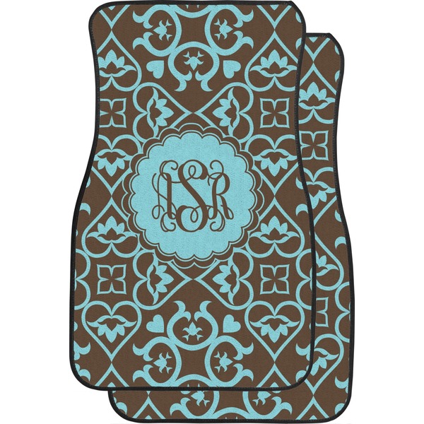 Custom Floral Car Floor Mats (Personalized)