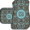 Floral Car Floor Mats Set - 2 Front & 2 Back (Personalized)