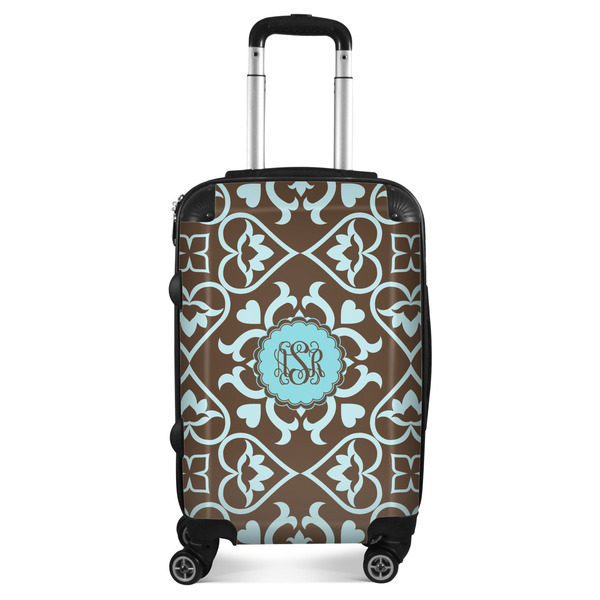 Custom Floral Suitcase - 20" Carry On (Personalized)