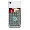 Floral Cell Phone Credit Card Holder w/ Phone