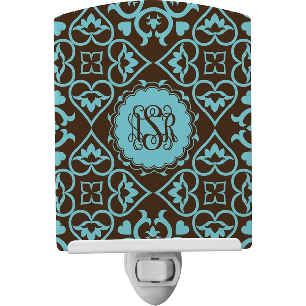 Custom Floral Ceramic Night Light (Personalized)