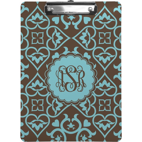 Custom Floral Clipboard (Letter Size) (Personalized)