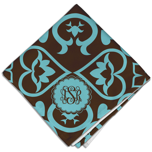 Floral Cloth Napkins - Personalized Dinner (Folded Four Corners)