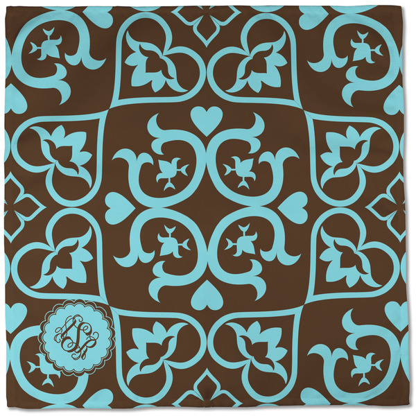 Floral Cloth Napkins - Personalized Dinner (Full Open)