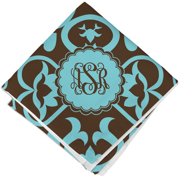 Custom Floral Cloth Cocktail Napkin - Single w/ Monogram