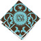 Floral Cloth Cocktail Napkin - Single w/ Monogram
