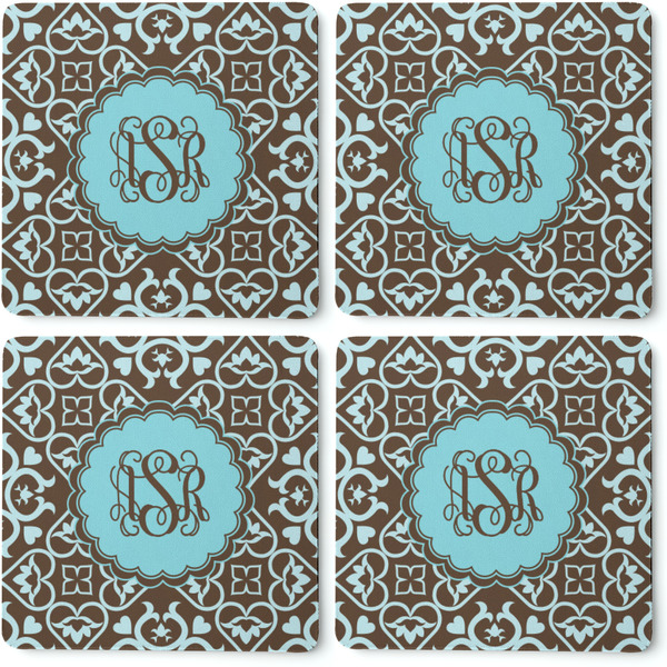 Floral Coaster Rubber Back - Apvl