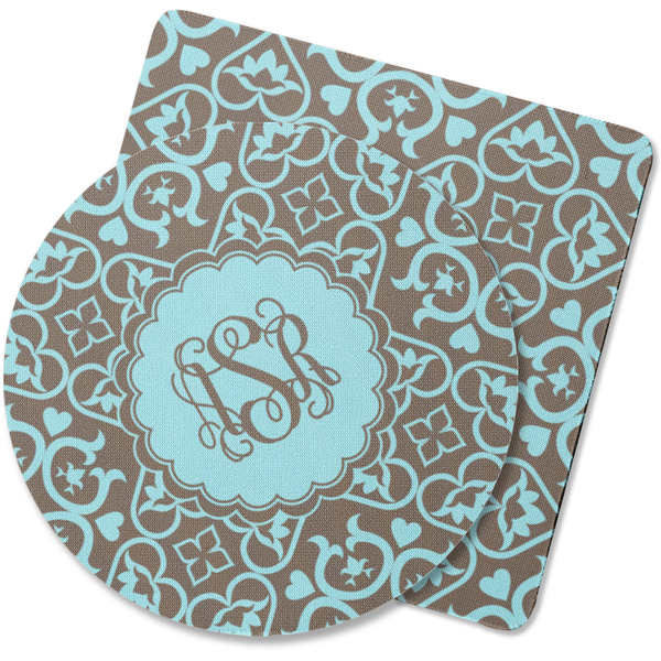 Custom Floral Rubber Backed Coaster (Personalized)