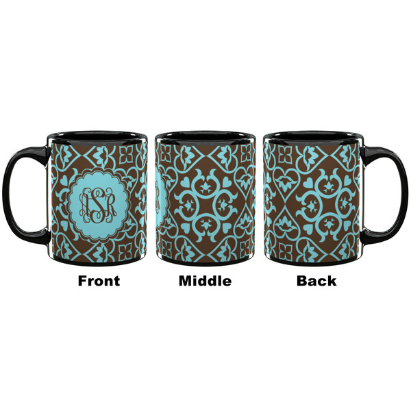 Floral Coffee Mug - 11 oz - Black APPROVAL