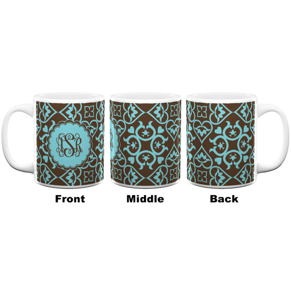 Floral Coffee Mug - 11 oz - White APPROVAL