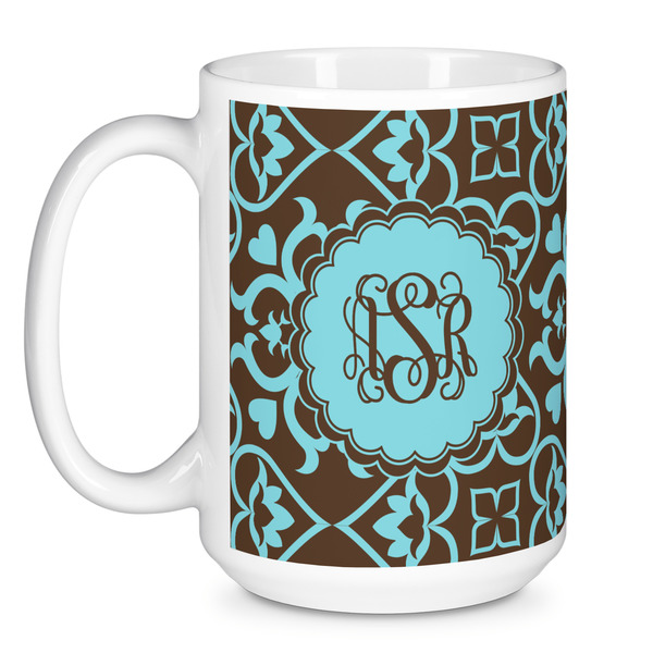Floral Coffee Mug - 15 oz - White