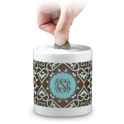 Floral Coin Bank (Personalized)