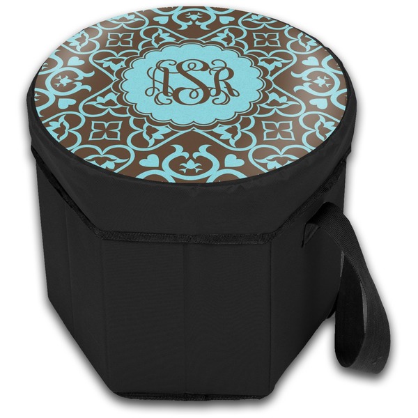 Floral Collapsible Personalized Cooler & Seat (Closed)