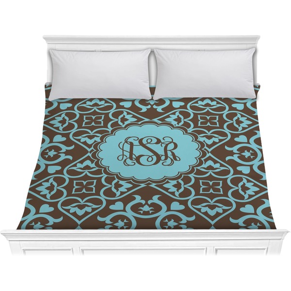 Custom Floral Comforter - King (Personalized)