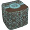 Floral Cube Poof Ottoman (Bottom)
