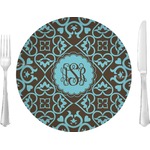 Floral 10" Glass Lunch / Dinner Plates - Single or Set (Personalized)