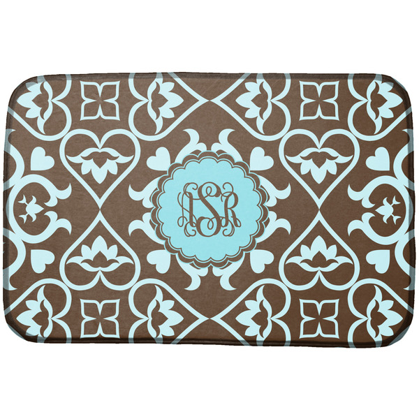 Custom Floral Dish Drying Mat (Personalized)